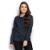 Camisa Camisete Social Feminina Lisa Manga Longa Casual - Marinho