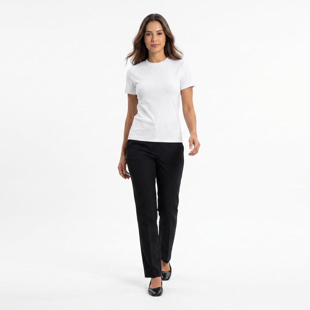 Camisa Canelada Feminina Rovitex Branca 918865