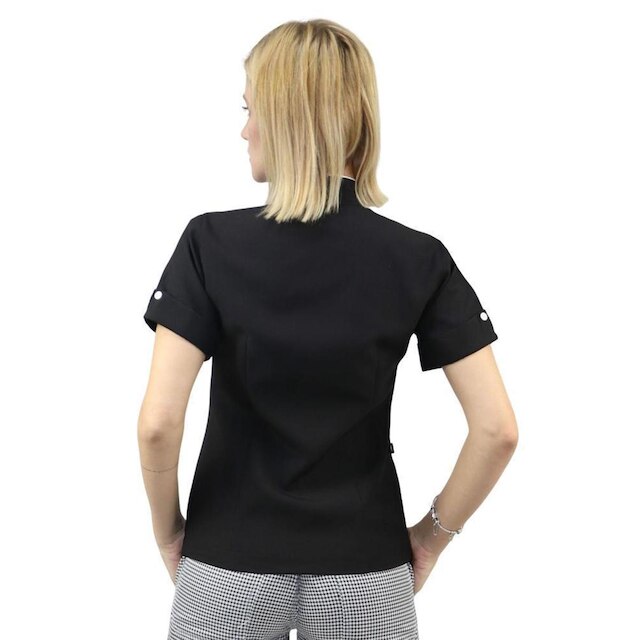 Camisa Chefe Feminina Manga Curta