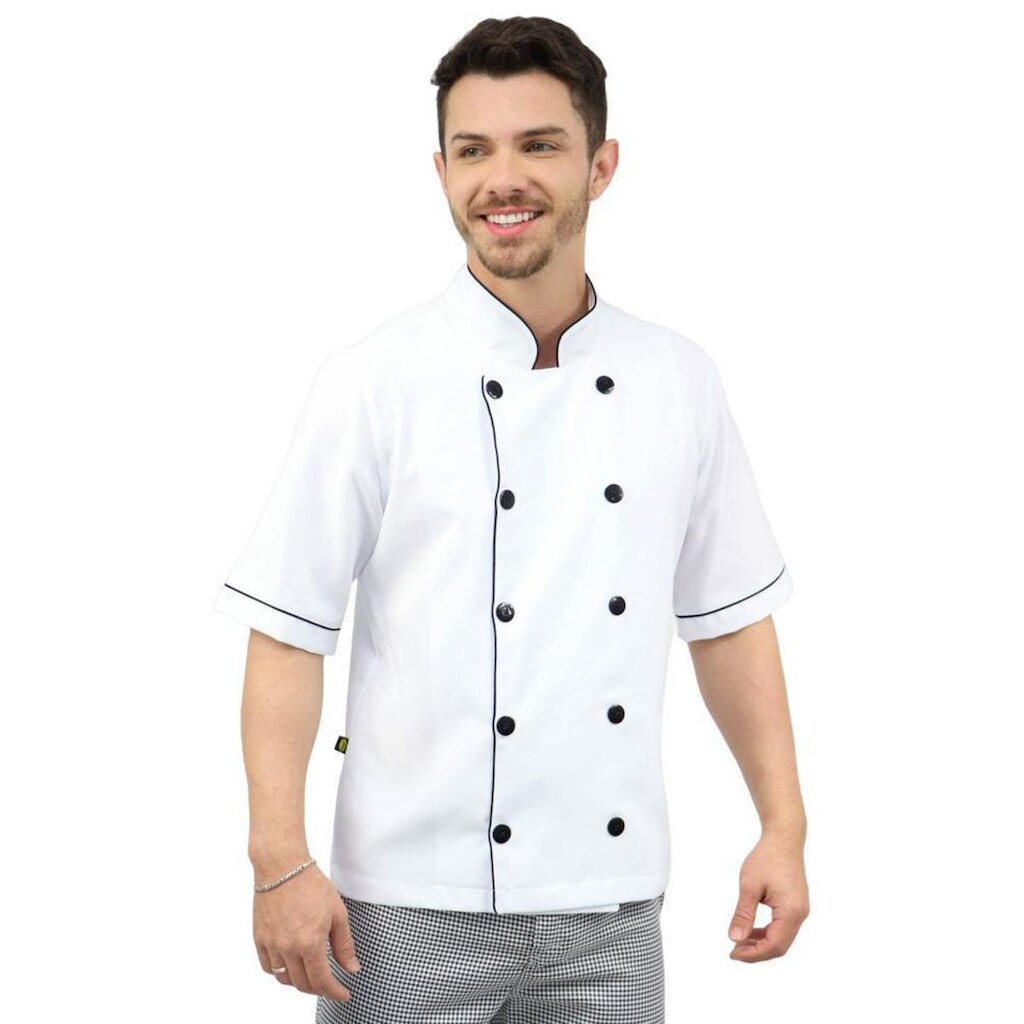 Camisa Chefe Masculino Manga Curta