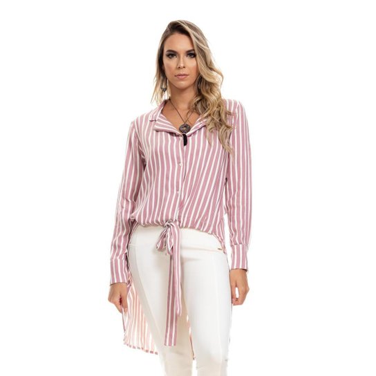 Camisa Clara Arruda Mullet 12073 - Listrado