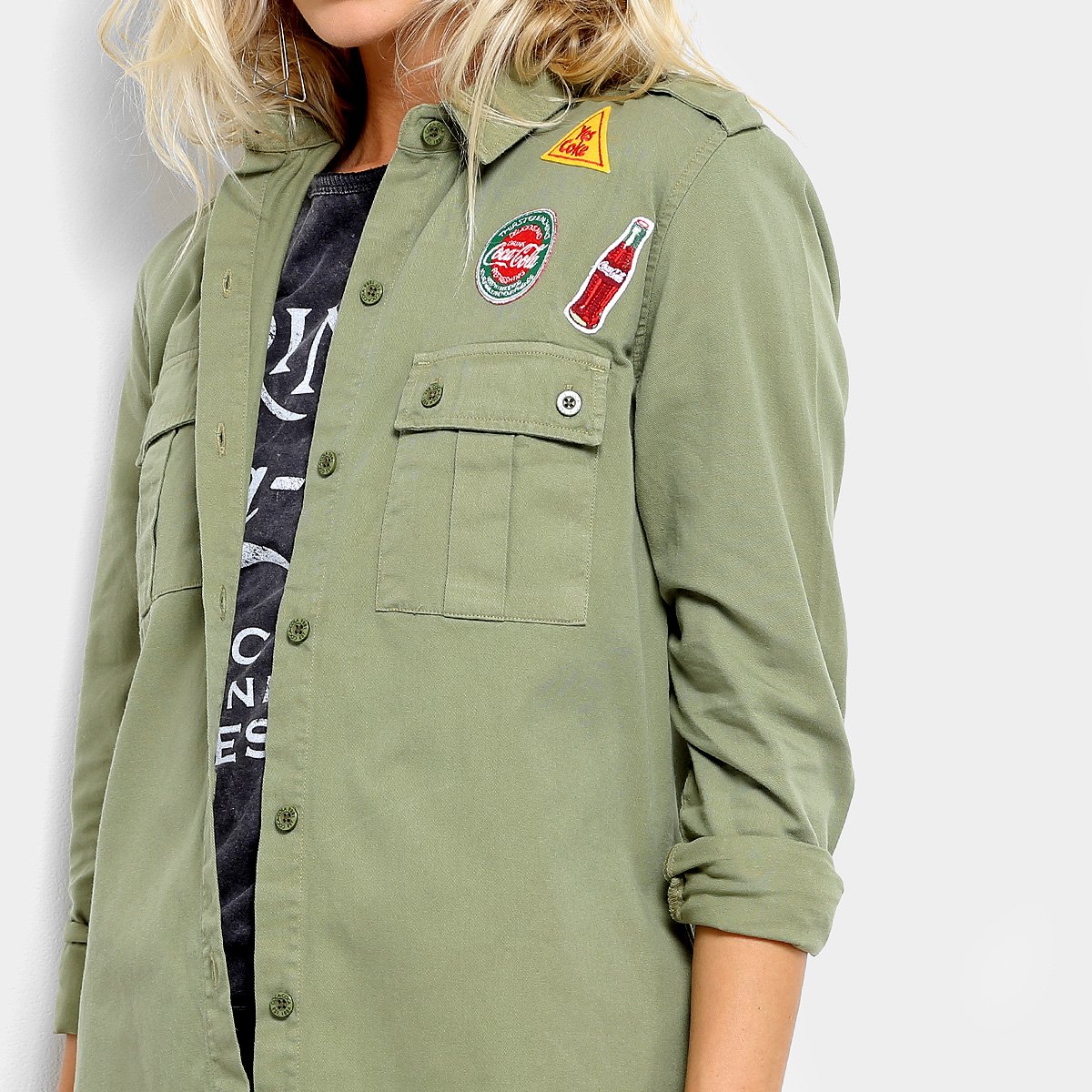 camisa parka feminina