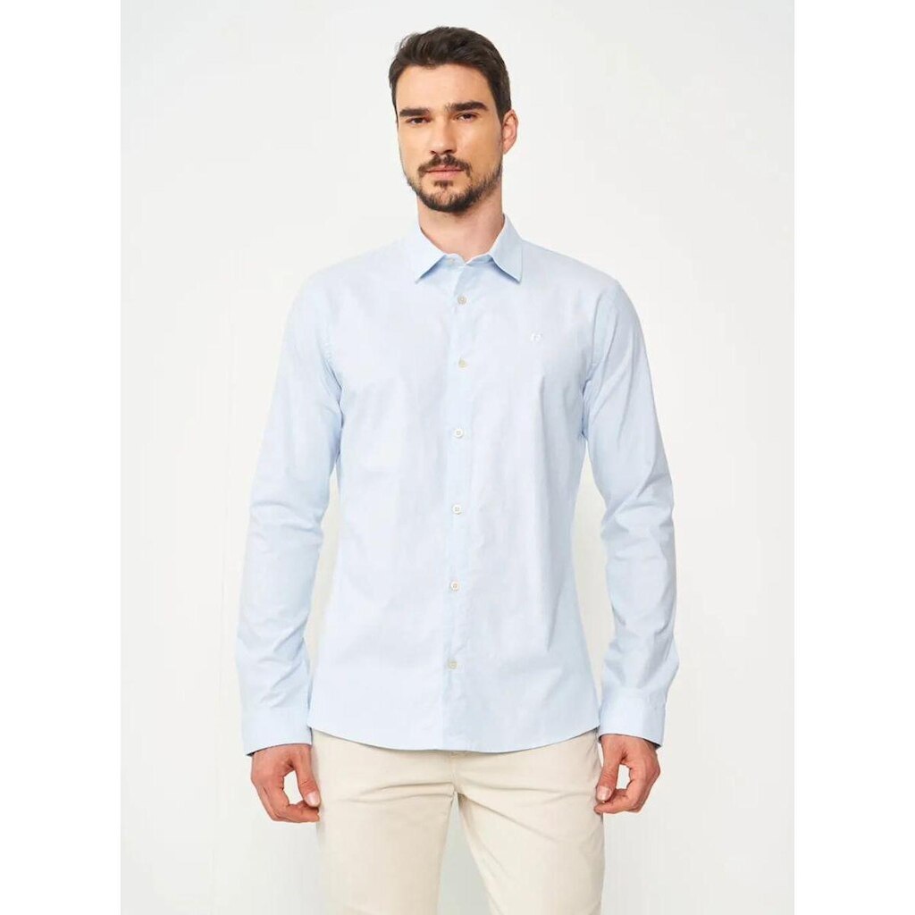 Camisa Colcci Manga Longa Masculina Azul Claro