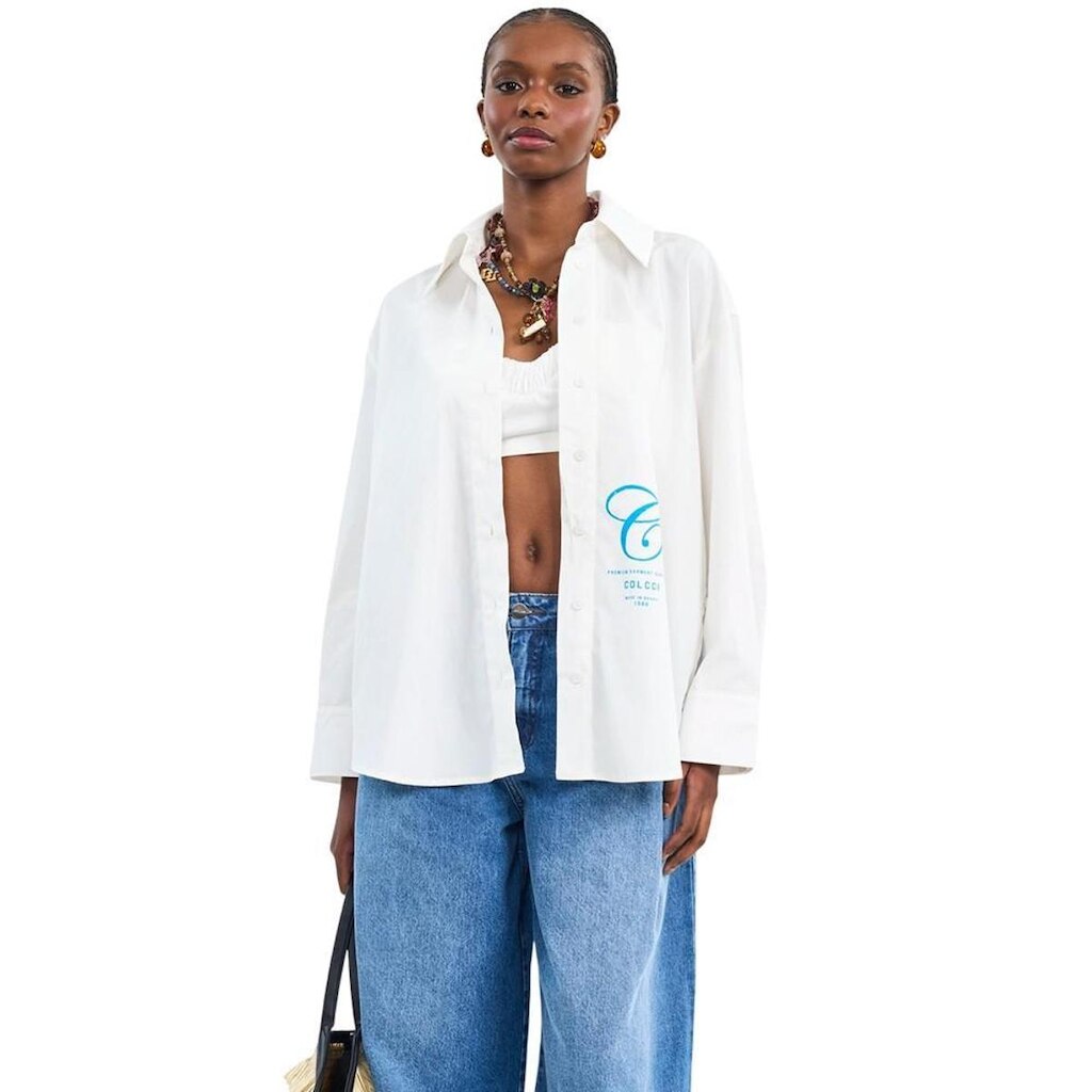 Camisa Colcci Off Shell Feminina