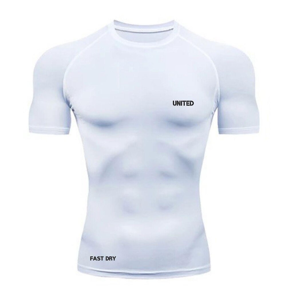 Camisa de compressão térmica Manga Curta United Pro Proteção Solar FPS 50+ Rash Guard - vinho -
