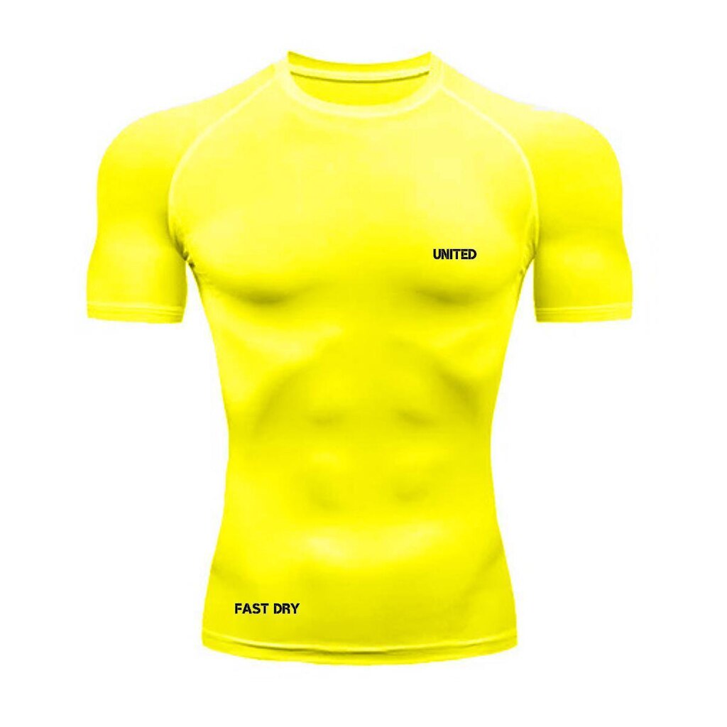 Camisa de compressão térmica Manga Curta United Pro Proteção Solar FPS 50+ Rash Guard - vinho -