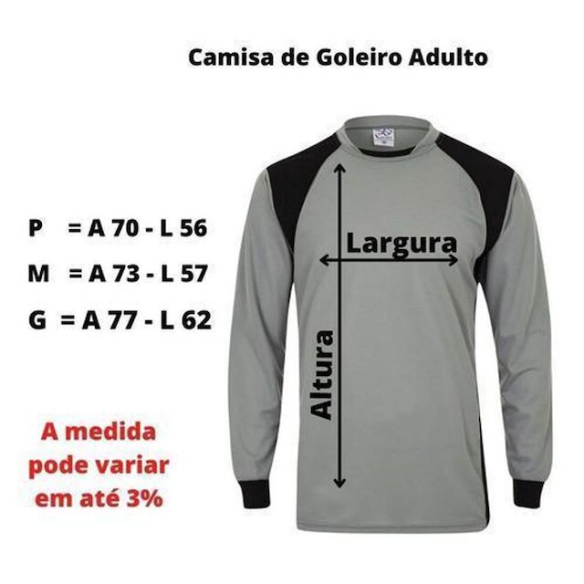 Camisa De Goleiro Acolchoada Com Espuma