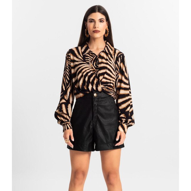 Camisa de Viscose Manga Longa Endless