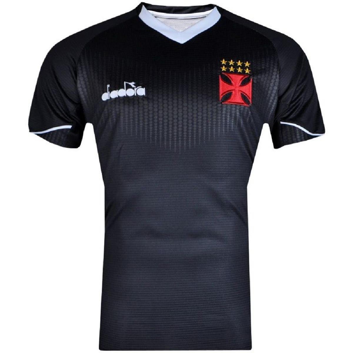 Camisa Diadora Vasco Goleiro III 2018 Masculina - Preto Menor preço em Camisa Diadora Vasco Goleiro III 2018 Masculina - Preto