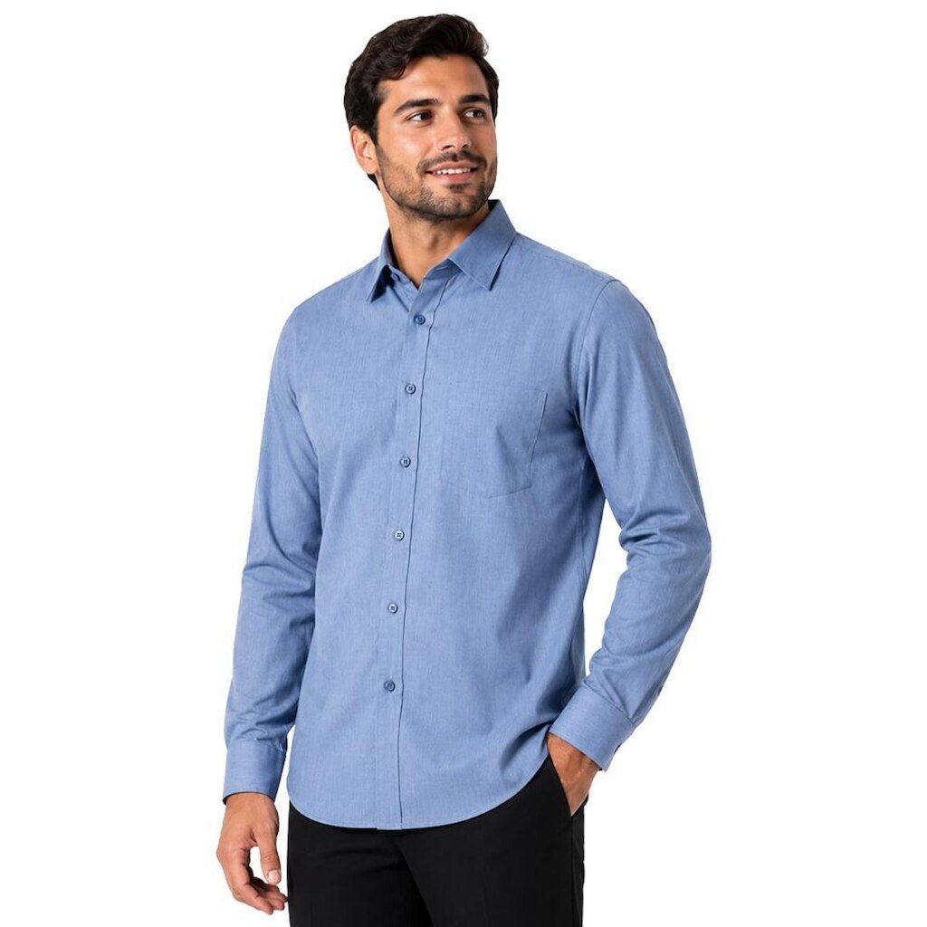 Camisa Dopfil Slim Manga Longa Masculina