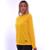 Camisa Dry Feminina Proteção UV UVB Manga Longa Academia Esportes Aquáticos Corrida Segunda Pele - Amarelo