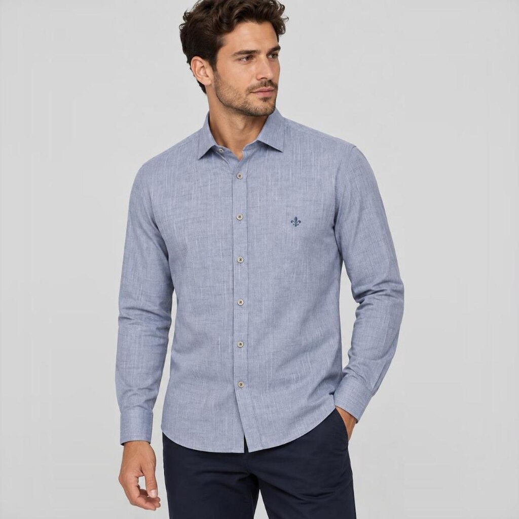 Camisa Dudalina Comfort Flame Masculino
