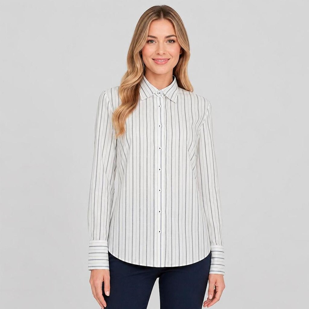 Camisa Dudalina Listrado Eva Feminino