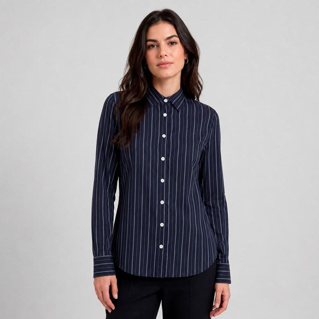 Camisa Dudalina Listrado Eva Feminino