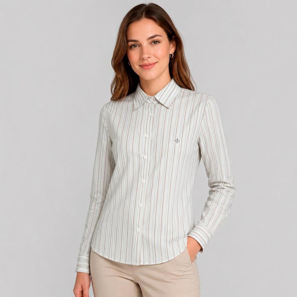 Camisa Dudalina Listrado Yasmin Feminino