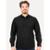 Camisa Dudalina Masculina Slim Botão Cristal Swarovski Preta - Preto