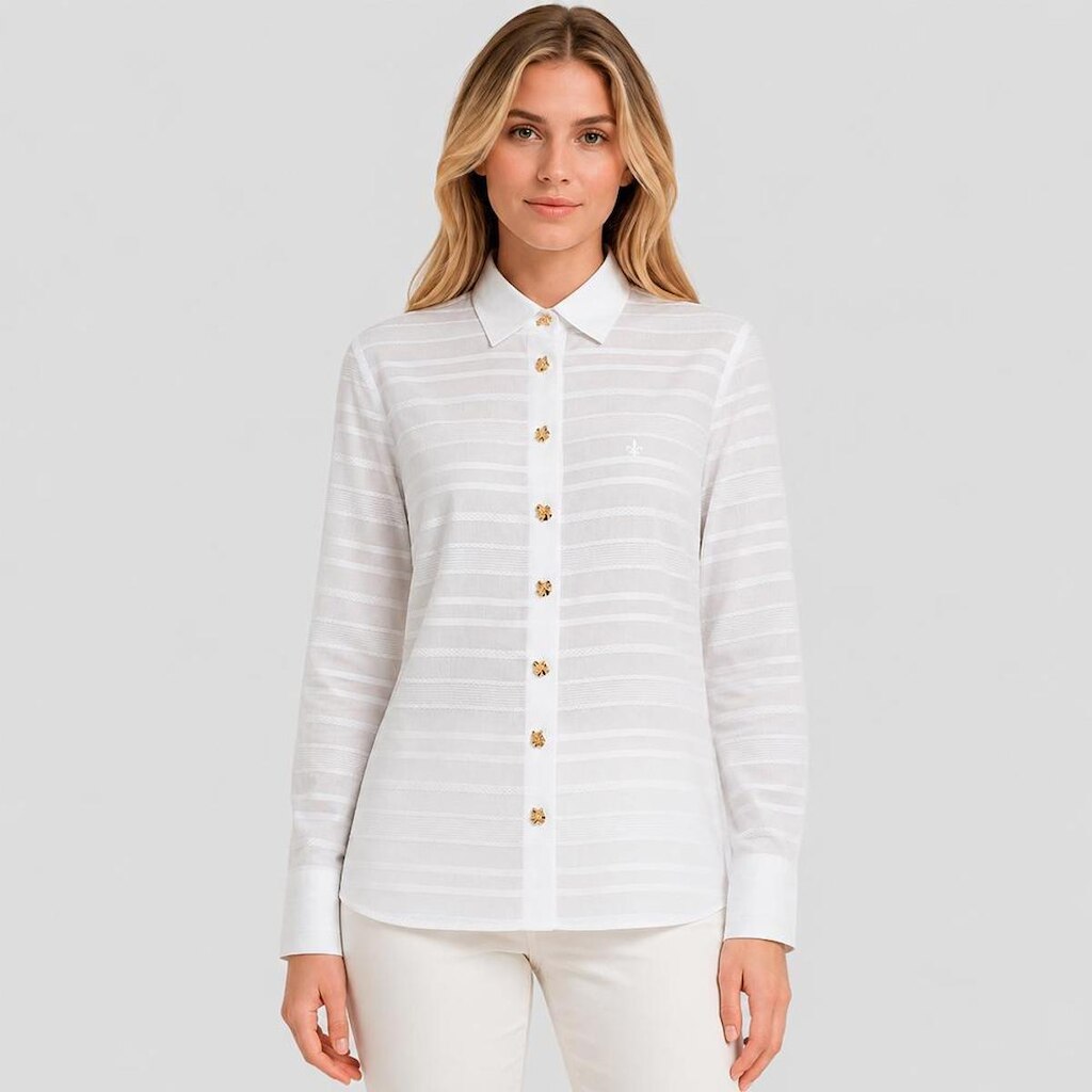 Camisa Dudalina Regular Maquinetada Feminino