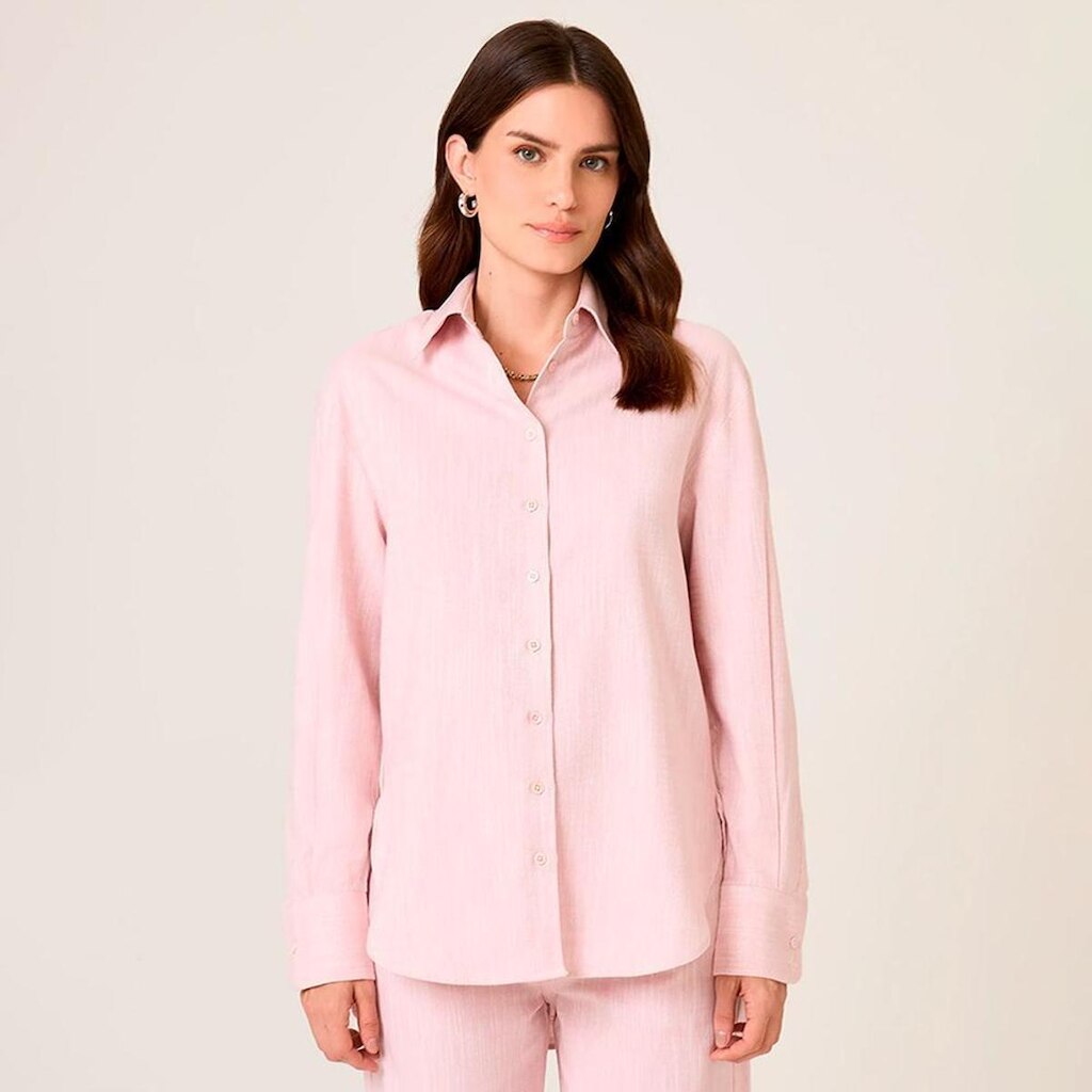 Camisa Dudalina Sf Ampla Lisa Ana Feminino