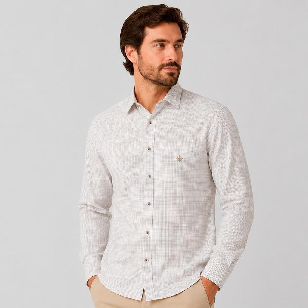 Camisa Dudalina Xadrez Milano Masculino