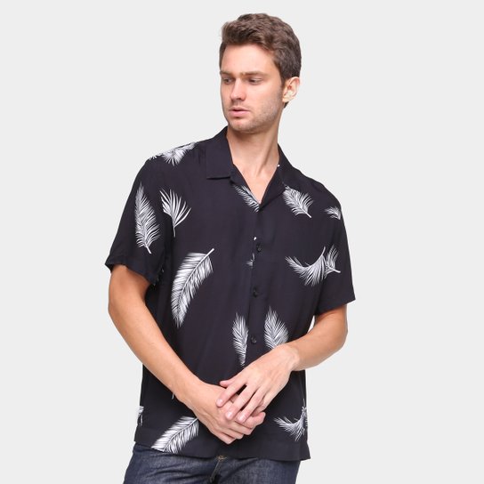 Camisa Ellus Estampada Masculina - Branco