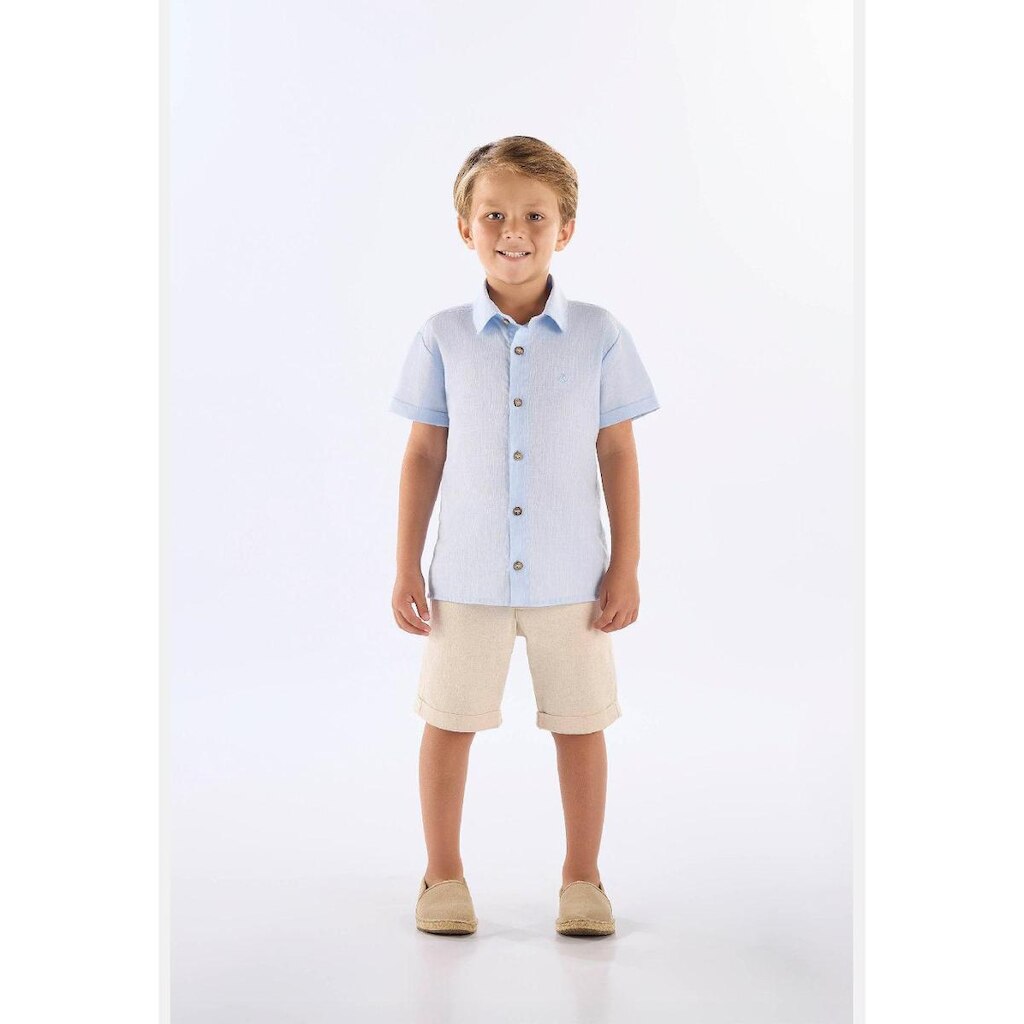 Camisa em Algodão Voil para Menino Up Baby
