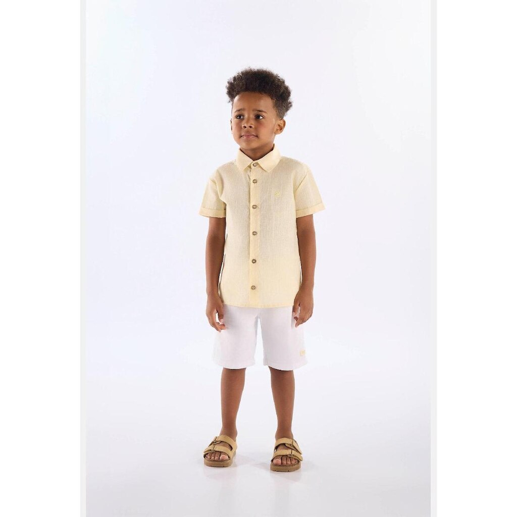 Camisa em Algodão Voil para Menino Up Baby
