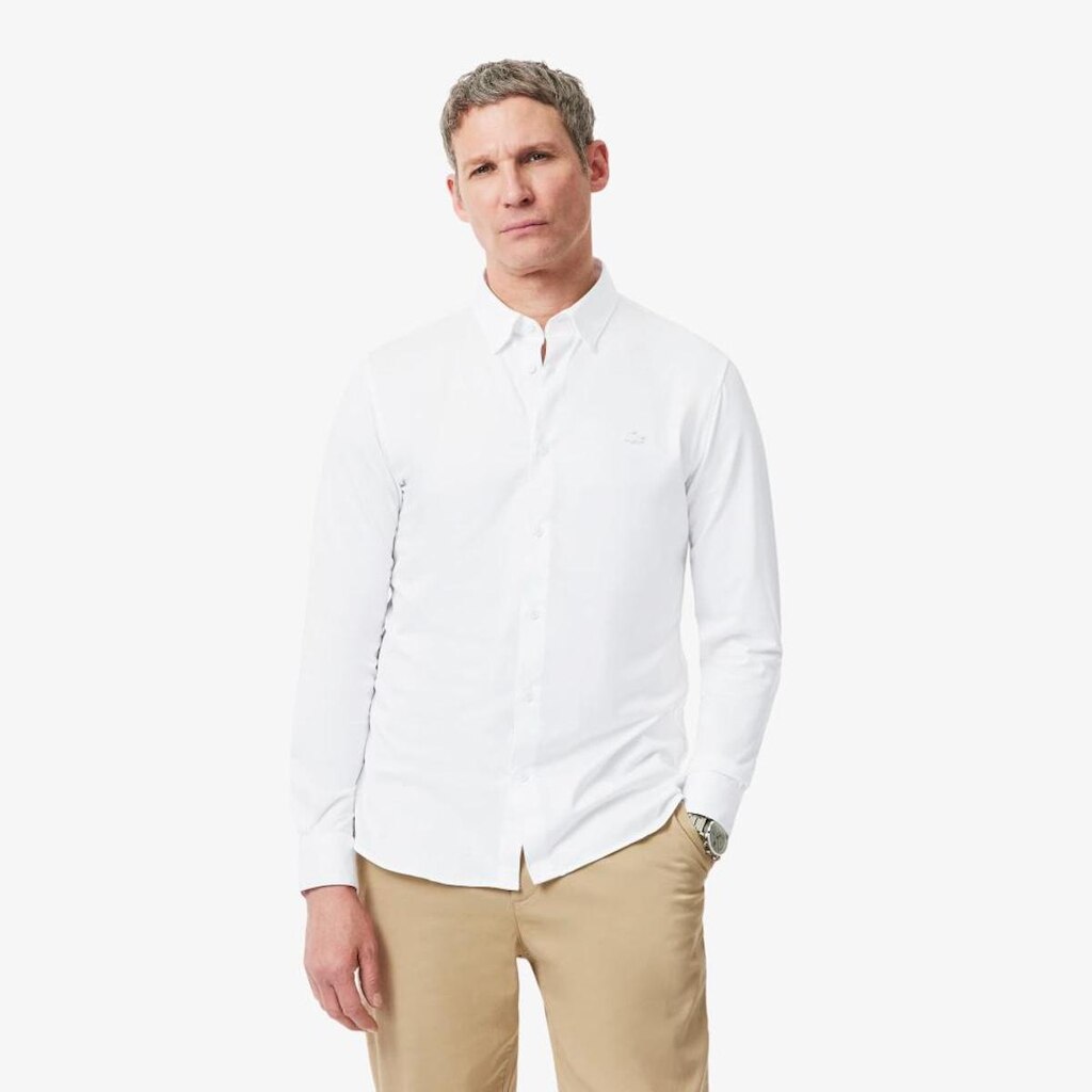 Camisa em Mistura de Algodão - Modelagem ajustada