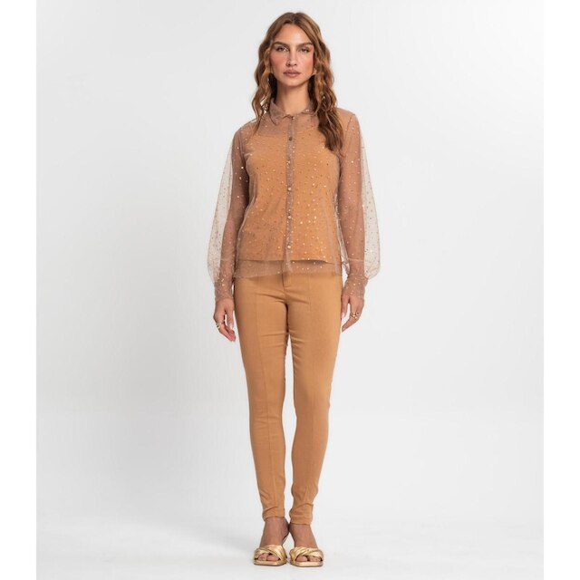 Camisa Endless Manga Longa Com Blusa De Alça Feminina