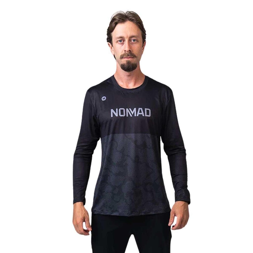 Camisa Enduro Masculina 2026 Manga Longa Camuflada