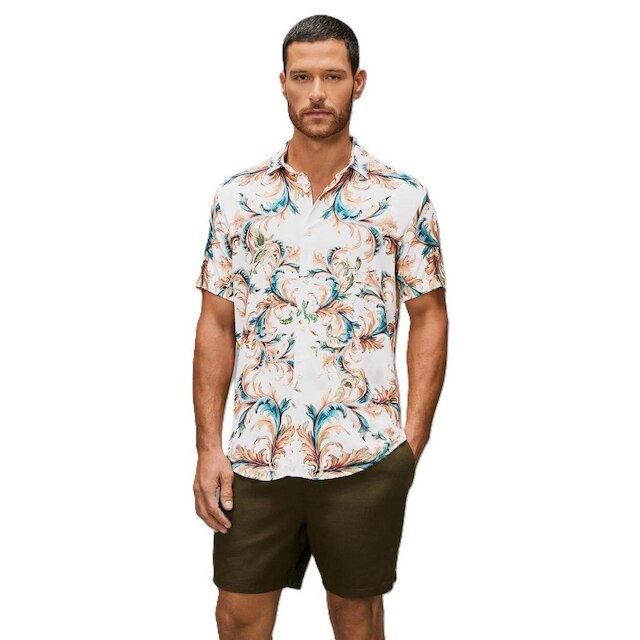 Camisa Estampada Arabescos Reserva