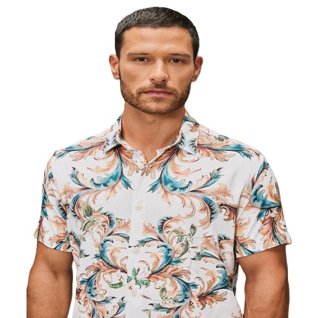Camisa Estampada Arabescos Reserva