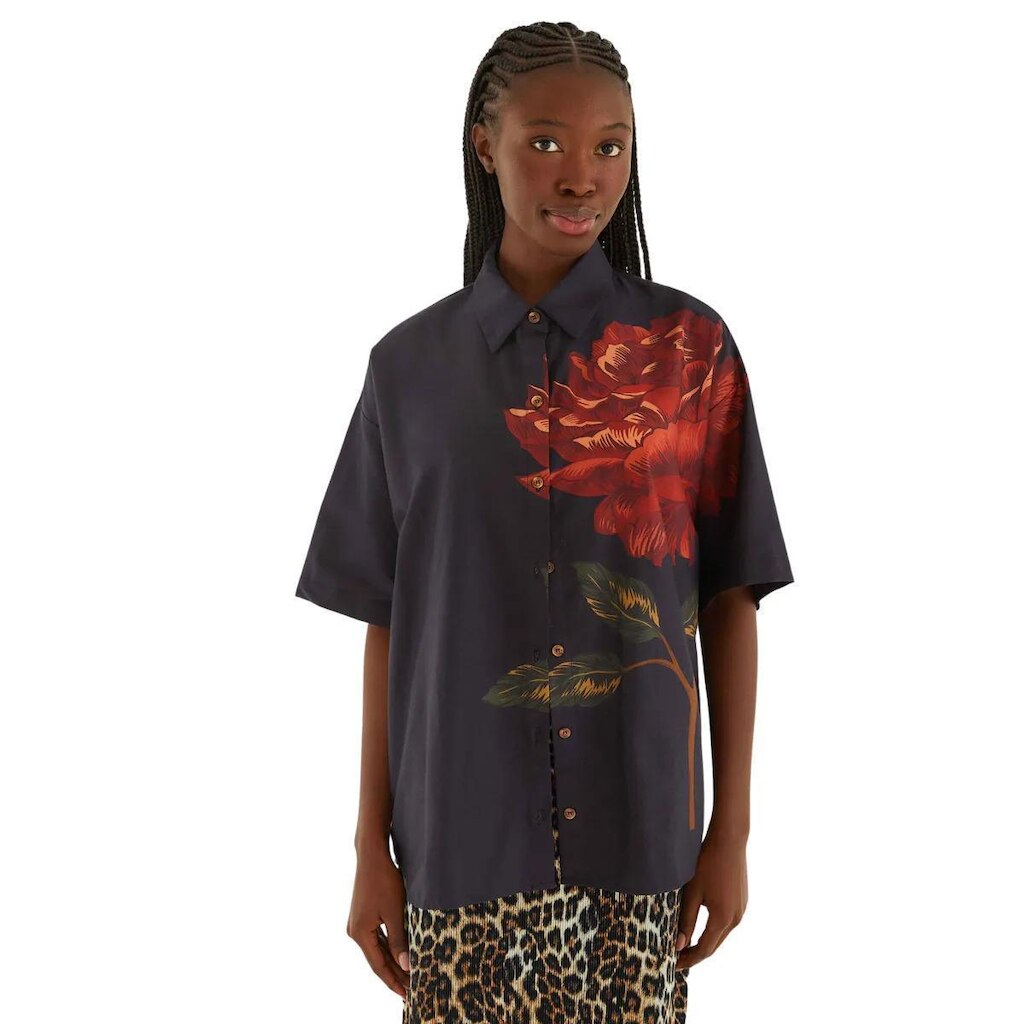 Camisa Farm Rio Flor Rosália