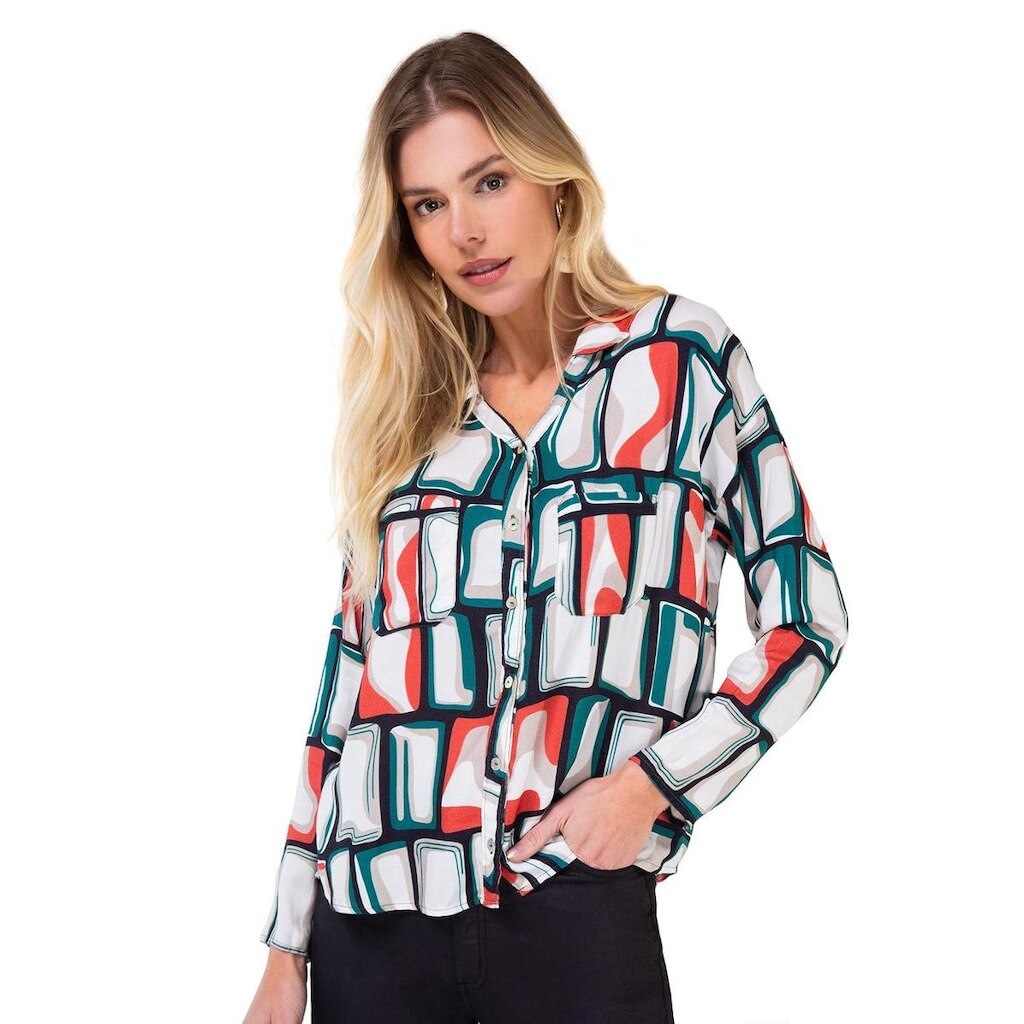 Camisa Feminina com Botões Endless Verde