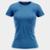 Camisa Feminina com Proteção Solar UV 50+ Blusa Manga Curta - Azul