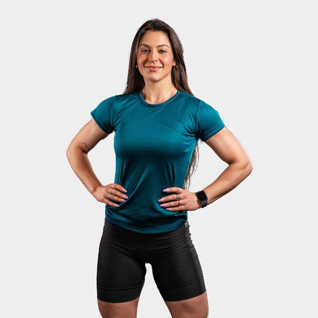 Camisa Feminina com Proteção Solar UV 50+ Blusa Manga Curta
