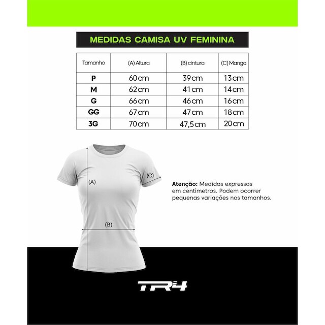 Camisa Feminina com Proteção Solar UV 50+ Blusa Manga Curta