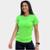 Camisa Feminina com Proteção Solar UV 50+ Blusa Manga Curta - Verde Limão