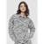 Camisa Feminina De Sarja Animal Print Hering + Livia - Preto