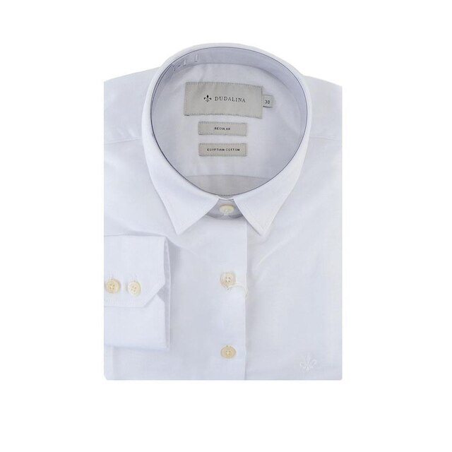 Camisa Feminina Dudalina ML Slim Regular Branca - 530103