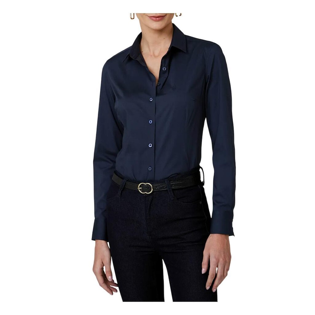 Camisa Feminina Dudalina Tricoline Strech Slim Fit - 530103