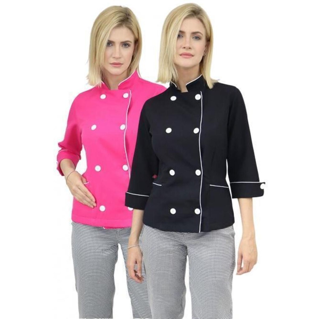 Camisa Feminina Manga 3/4 - Camisa Chefe
