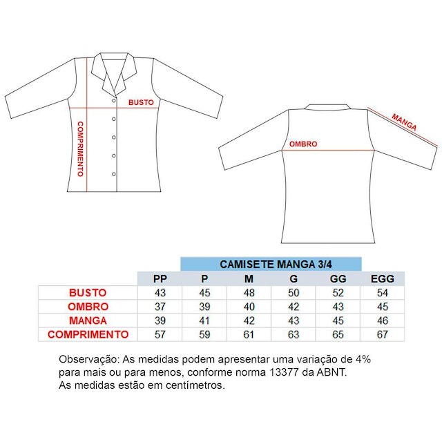 Camisa feminina manga 3/4 Ibiza
