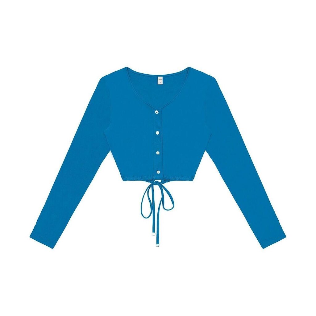 Camisa Feminina Manga Longa Rovitex Azul