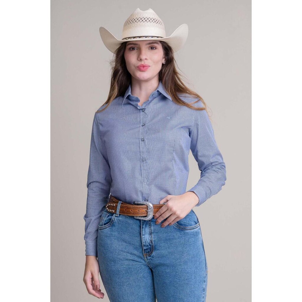 CAMISA FEMININA MANGA LONGA TEXAS FARM - CAF130 - XADREZ