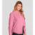 Camisa Feminina Manga Longa Tricoline Dianna Rosa - Rosa
