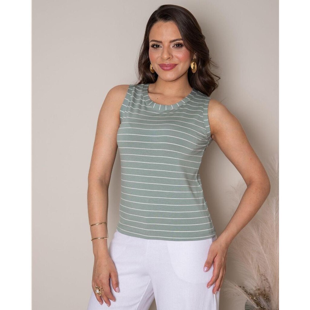 Camisa Feminina Nylon Rayon Casual Confortável