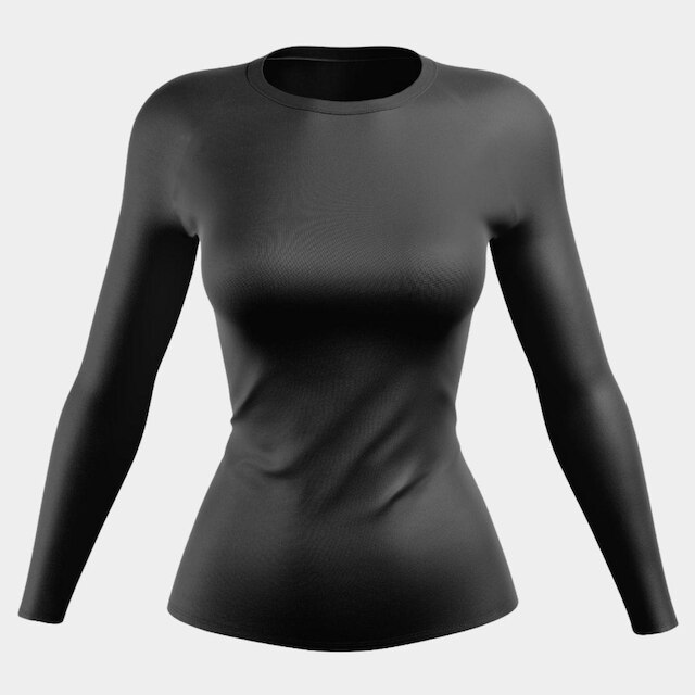 Camisa Feminina Proteção Uv Manga Longa com Poliéster TR4