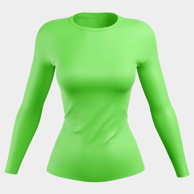 Camisa Feminina Proteção Uv Manga Longa com Poliéster TR4