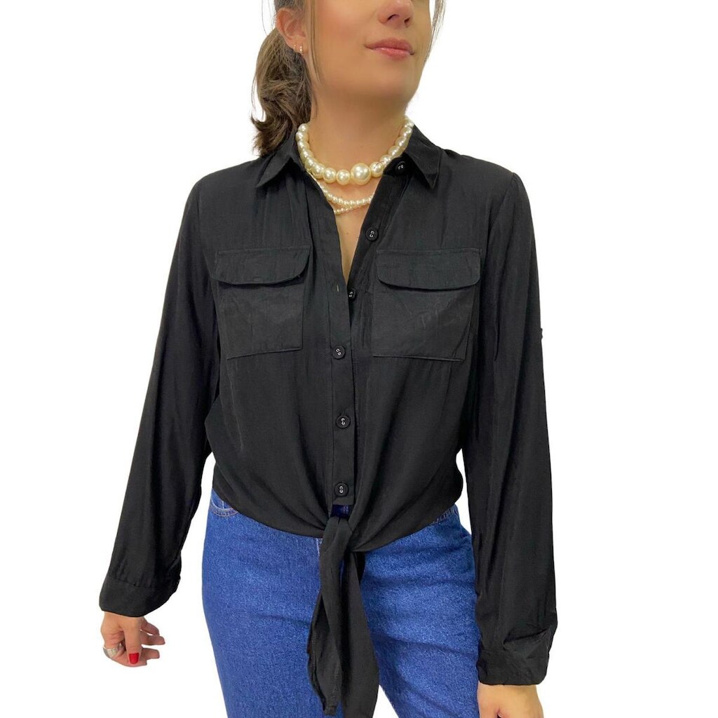 Camisa Feminina Viscose Manga Longa