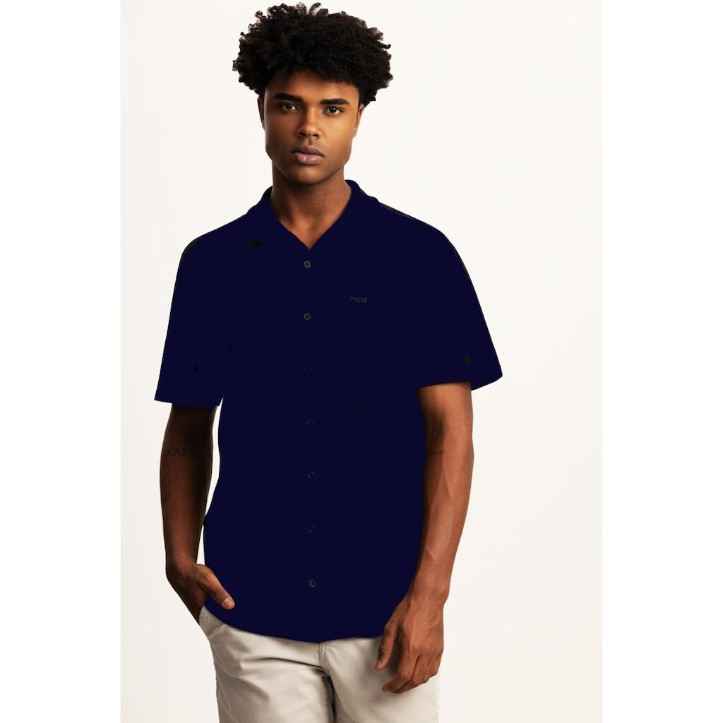 CAMISA FICO MANGA CURTA AZUL B5029